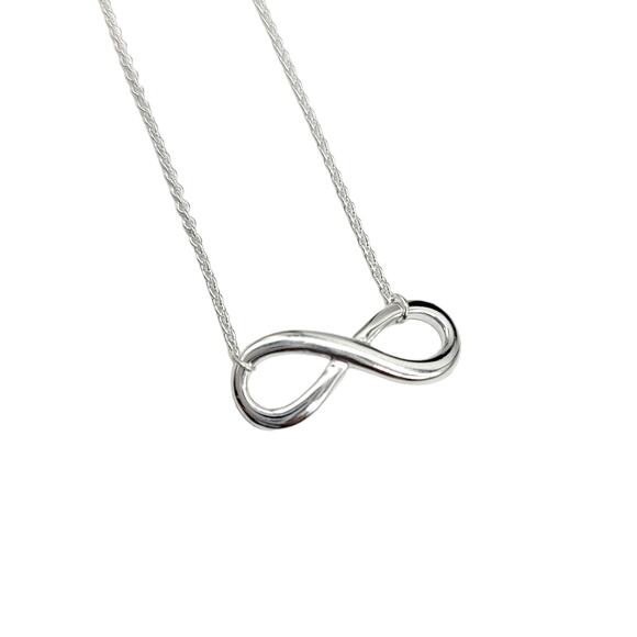 Infinity "Infinite Love" 16 in Extension Necklace .925 Sterling Silver - Picture 3 of 5